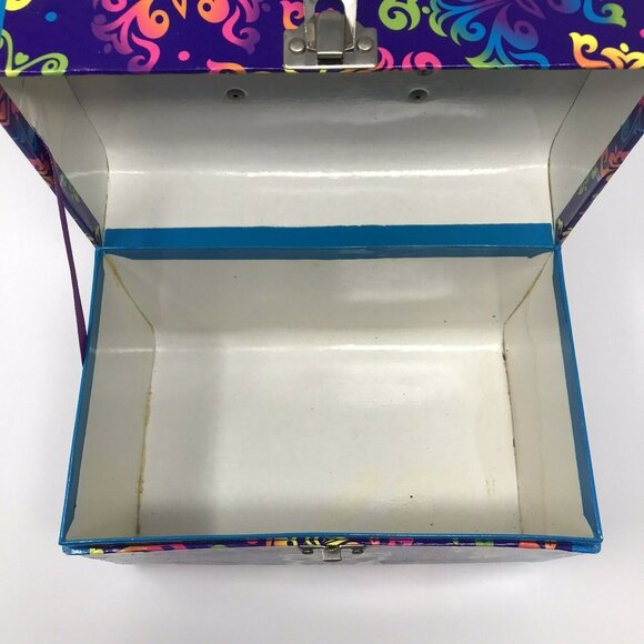 Vintage 1990s Lisa Frank Siamese Cats Roxie and Rollie Latch Storage Lunch Box